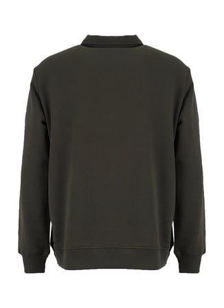 Mustang Haki Erkek Sweatshirt M6WM-SWT1025