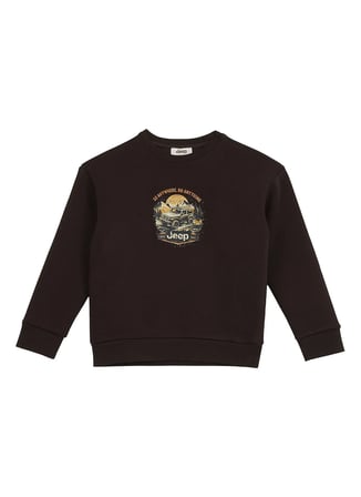 Jeep Kahverengi Erkek Çocuk Baskılı Sweatshirt J6WB-SWT7781