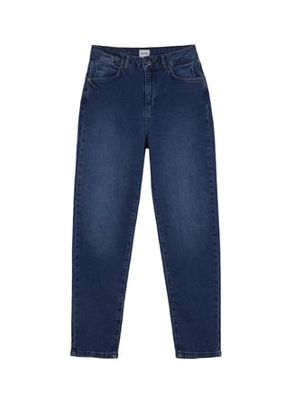 Mustang Lacivert Kadın Mom Fit Denim Pantolon CHARLOTTE TAPERED-1618