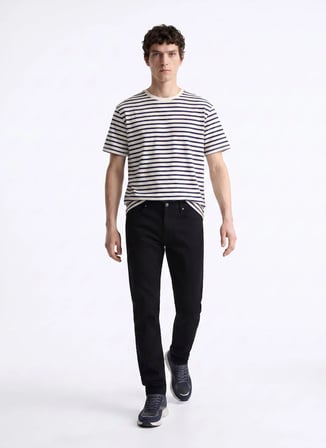 Jeep Siyah Erkek Slim Fit Denim Pantolon J6WM-PNT7388