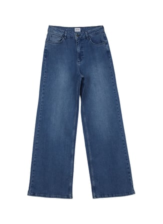 Mustang Mavi Kadın Bol Kesim Yıkamalı Denim Pantolon LUISE WIDE -1617