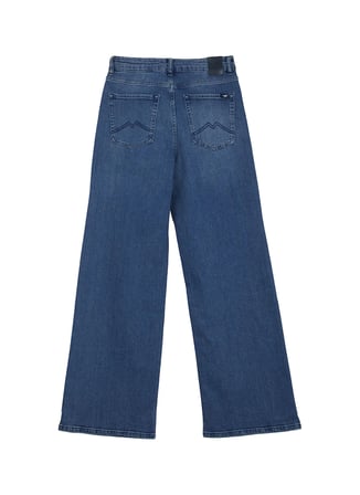 Mustang Mavi Kadın Bol Kesim Yıkamalı Denim Pantolon LUISE WIDE -1617