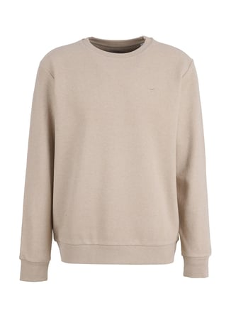 Mustang Bej Erkek Basic Nakışlı Sweatshirt M6WM-SWT1590