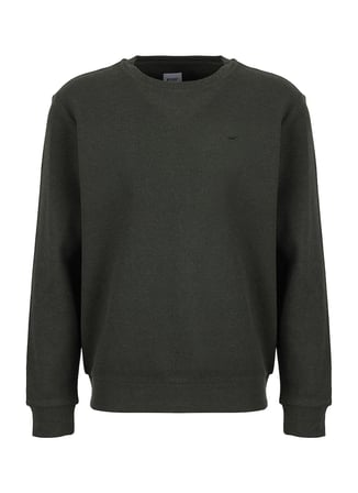 Mustang Haki Erkek Basic Nakışlı Sweatshirt M6WM-SWT1590