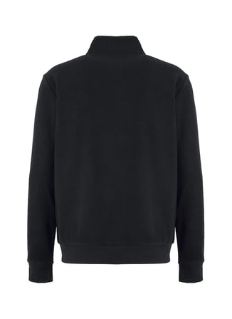 Mustang Antrasit Erkek Fermuarlı Basic Nakışlı Sweatshirt M6WM-SWT1591