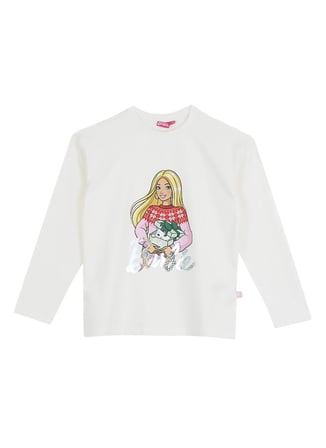 Barbie Beyaz Kız Çocuk Baskılı T-Shirt BRB6WG-TST6641