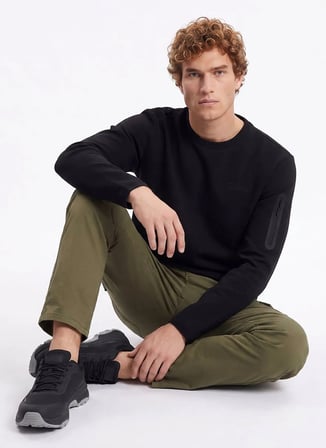 National Geographic Sweatshirt, S, Siyah