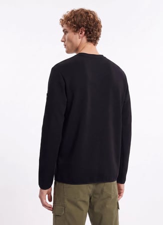 National Geographic Sweatshirt, S, Siyah