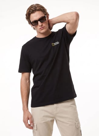 National Geographic Siyah Erkek T-Shirt N6WM-TST4055