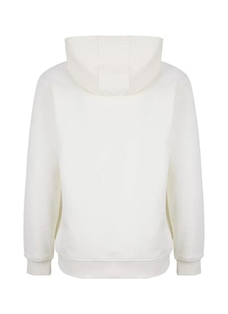 National Geographic N6WM-SWT4344 Ekru Kapüşonlu Relaxed Baskılı Erkek Sweatshirt
