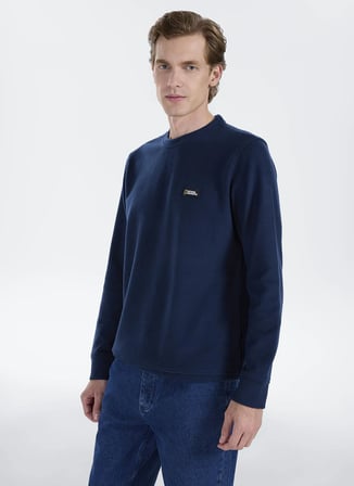 National Geographic Lacivert Erkek Sweatshirt N6WM-SWT4103