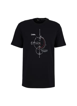 National Geographic Siyah Erkek Relaxed Baskılı T-Shirt N6WM-TST4070