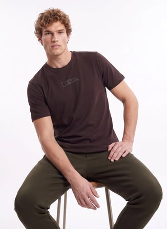 National Geographic T-Shirt, S, Kahve