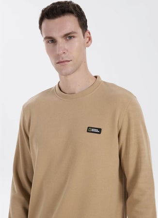 National Geographic Açık Kahve Erkek Sweatshirt N6WM-SWT4103