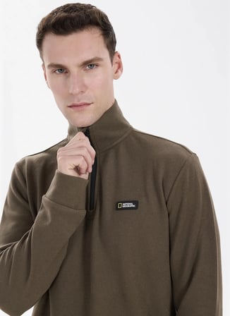 National Geographic Haki Erkek Sweatshirt N6WM-SWT4102