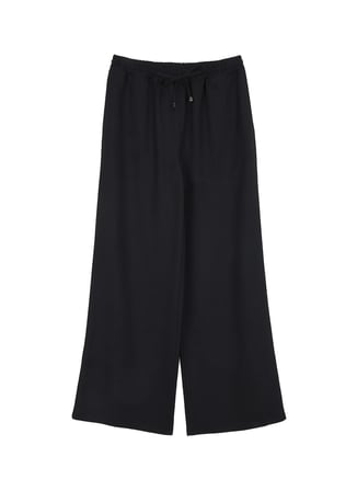 Limon Siyah Kadın Bol Paça Pantolon M6WL-PNT9003