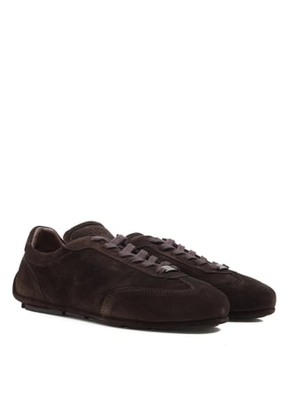 vince camuto kahverengi erkek sneaker self-suet
