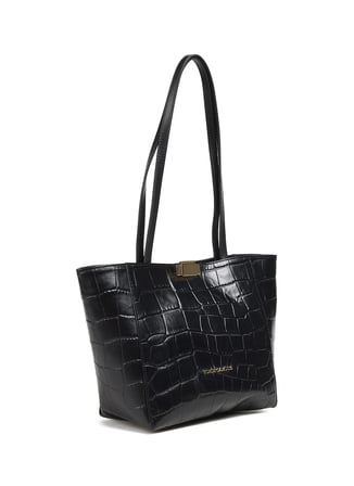 Vince Camuto LAURA-DOGLIE-KROKO Siyah Kadın Deri Tote Çanta