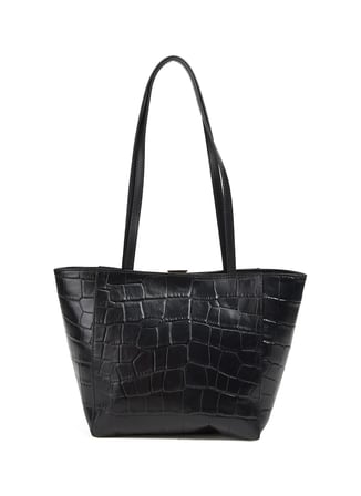 Vince Camuto LAURA-DOGLIE-KROKO Siyah Kadın Deri Tote Çanta
