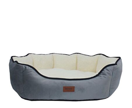 Lepus Daisy Üstü Açık Gri Büyük Irk Köpek Yatağı