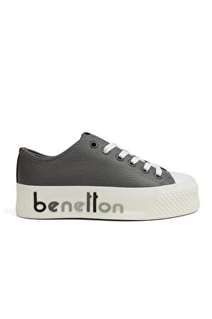 Benetton BN-31133 Kadın Sneaker Ayakkabı Gri 36-40 