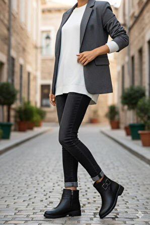 Pierre Cardin 54910 Rahat Sıcak Astar Toka Detaylı Kısa Kadın Bot