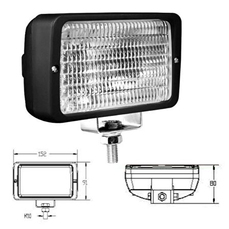 Kabin Lambası Plastik Gövdeli Ortadan Bağlantılı - 7254777