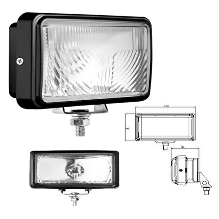 İş Makinesi Kabin Lambası Metal Gövdeli Ortadan Bağlantı - 712121