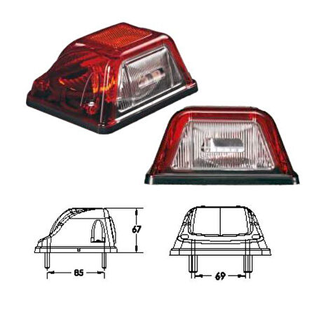 Maxi Plaka Lambası Led 201002-LED - 201002-LED