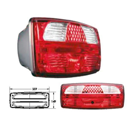 Üniversal Yeni Star Stop Lamba Kırmızı-Beyaz - 200910-BK