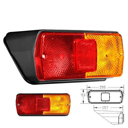 Farmtrak Traktör Y.M.Stop Lambası Sağ - 822116-RH