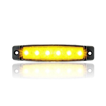 Sanel 6 Ledli 3'Lü Set Parmak Led 12V Sarı SBB12Y6-3