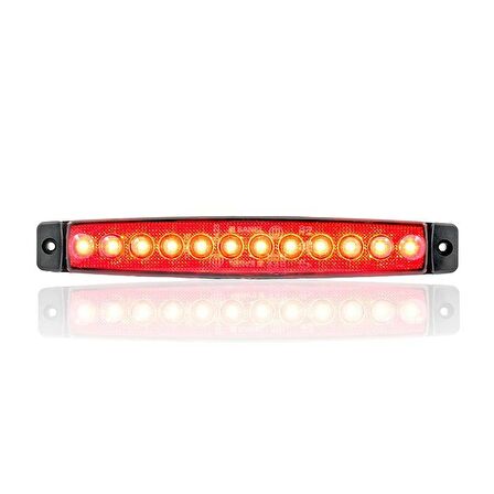 Sanel 12 Ledli 3'Lü Set Parmak Led 24V Kırmızı SBC24R12-3