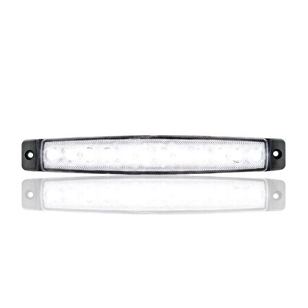 Sanel 24V Üniversal Parmak 12 Led Basamak - Yan Beyaz SBC24W12