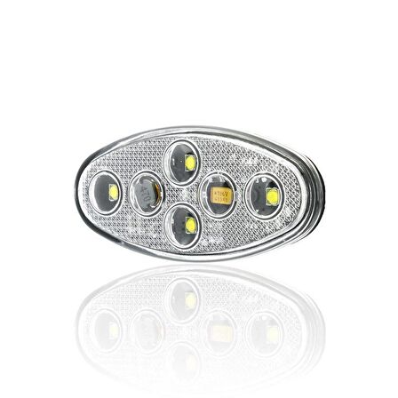 Sanel 12V Universal Elips 6 Led Dış Mekan Uyumlu Beyaz SBE12W6