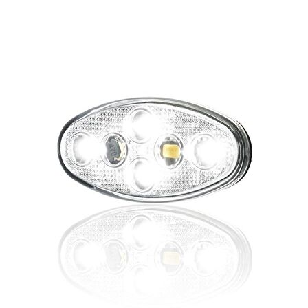 Sanel 12V Universal Elips 6 Led Dış Mekan Uyumlu Beyaz SBE12W6