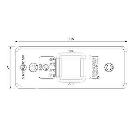 Sanel Side Marker 4 Led Beyaz 10-30V On SML02W