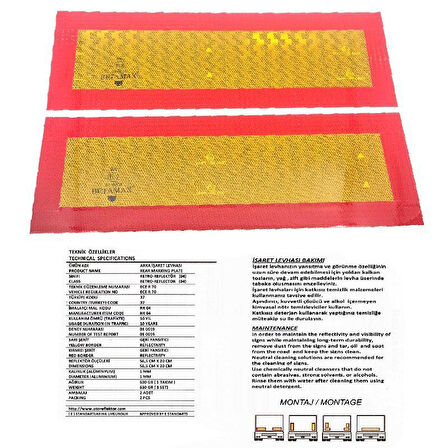 Tır Reflektörü 2'Li Takım Ece R 70 E-37 Onaylı - 010019