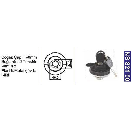 Depo Kapağı (11 S2-00180) Kilitli Bmc. 3.0-L60-Tdi80-L100-Fatıh 110(Em) - Hyundaı Forklıft K5C7121 - NS82100