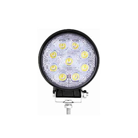 Yuvarlak Çalışma Lambası 9 Ledli 27W(Power Led) Beyaz - 91