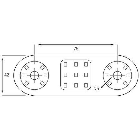 Üniversal 21 Ledli Dekor Lamba Sarı - 70-S