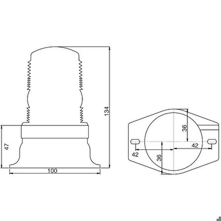 Çakar Lamba 12/110 Volt Sarı - 45