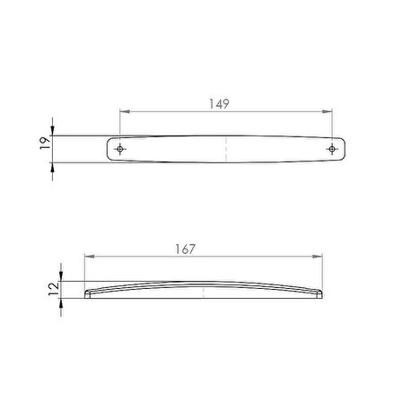 Parmak Lamba 12 Led’li 12V/24V Beyaz - 54-B