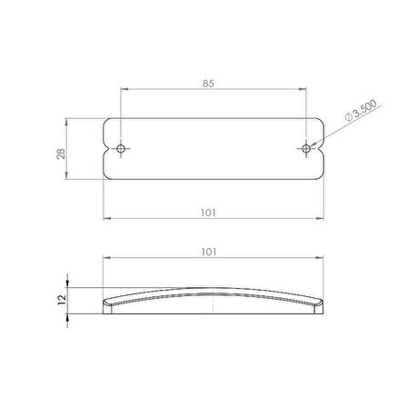 Parmak Lamba 18 Led’li 12V/24V Beyaz - 57-B