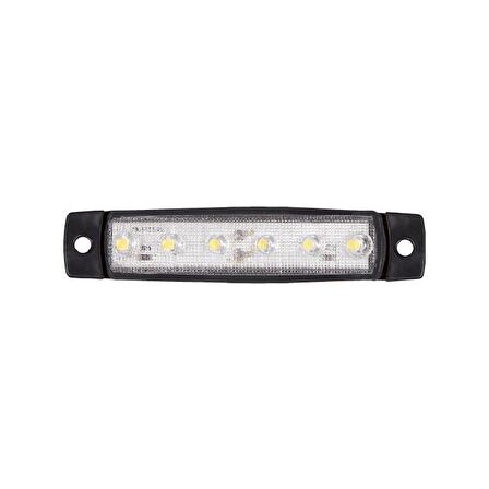 Parmak Lamba 6 Led'Li 92Mm 12V-24V Beyaz - FR0172-W