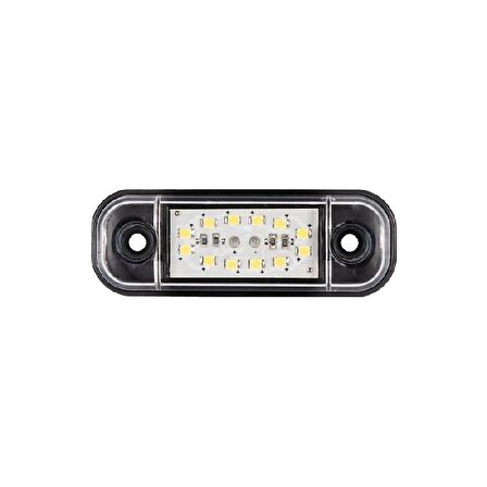 Parmak Lamba Oval 12 Led'Li 86Mm 12V-24V Beyaz - FR0175-W