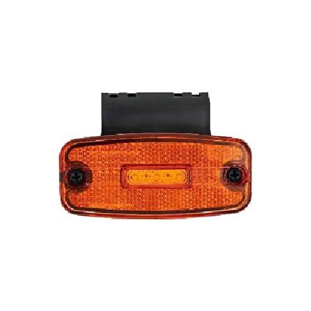 Euro Yan İşaret Lamba Braketli 3 Led'Li 110Mm 12V-24V Sarı - FR0199-Y