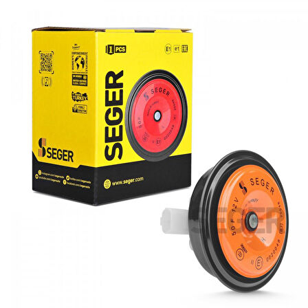 SEGER-50F Midi Disk Korna 12V (Didit), İnce Ses, Jpt Soket (Dacia, Renault, Citreon, Peugeot)