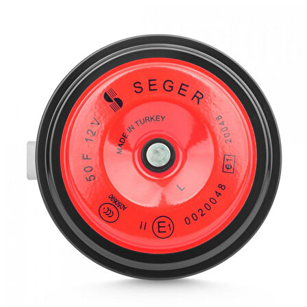 SEGER-50F Midi Disk Korna 12V (Didit), Kalın Ses, Fcı Soket (Vw, Audi, Skoda, Seat, Mercedes)