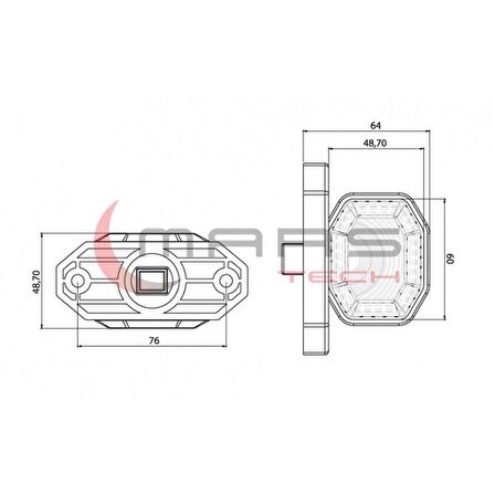 Universal - Prostar Ps 4 Led Dorse Dış İşaret Lamba 24V 720204